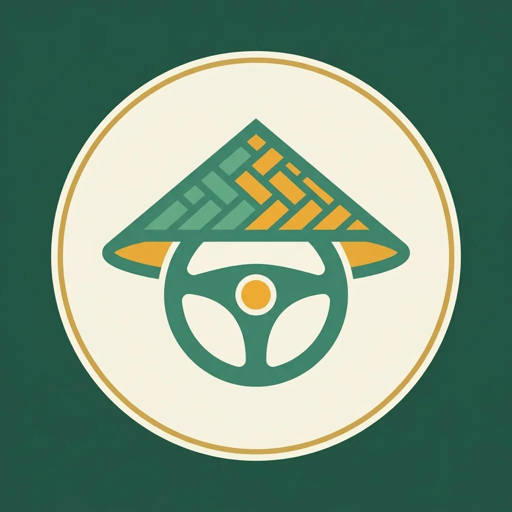 Bali Wheelman farmer-hat emblem